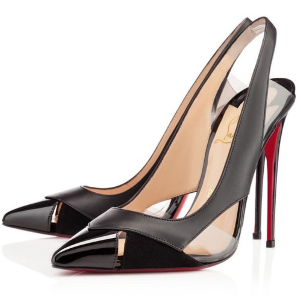 Christian Louboutin New Air Chance PVC patent leather black 36.5